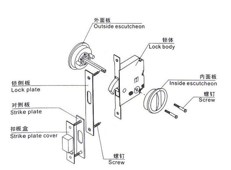 好色先生TV免费下载好色先生视频下载RSL-602ET 移门拉门方形锁（带锁体钥匙）