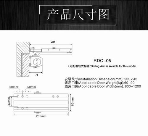 明装式闭门器